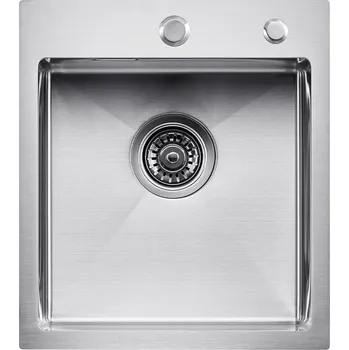 Nerezový dřez Vevor Nerezový kuchyňský dřez 40 cm 304 vsazený jednokomorový farmářský