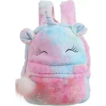 Školní batoh Dětský plyšový batoh Jednorožec DBBH0795 - SLEVA 3% s kodem radost25