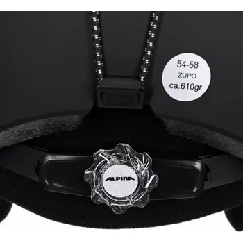 Lyžařská přilba ALPINA ZUPO BLACK MATT 54-58 NEPLATÍ