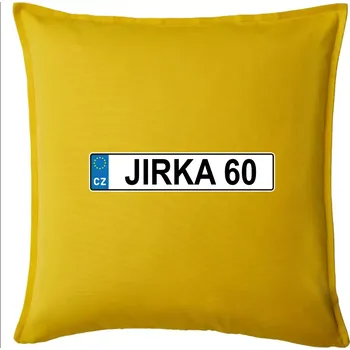 Polštář SPZ Jirka 60 - Polštář 50x50 - 50x50 - Pouze potah ( Žlutá )