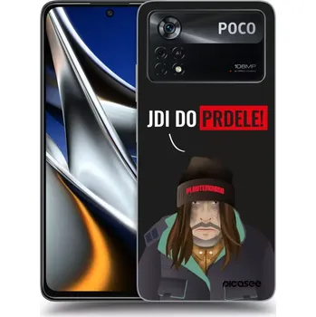 Pouzdro na mobilní telefon Picasee silikonový černý obal pro Xiaomi Poco M4 Pro - Bezďák