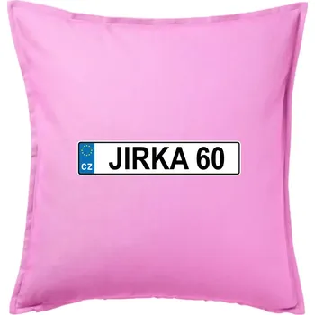 Polštář SPZ Jirka 60 - Polštář 50x50 - 50x50 - Pouze potah ( Růžová )