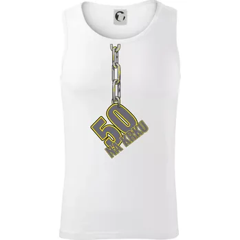 50 let na krku řetěz - Tílko pánské Core - XL ( Bílá )
