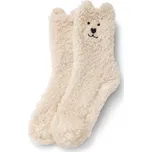 718303 - Tchibo - Měkoučké plyšové ponožky - vel. 35-38 - barva: béžová