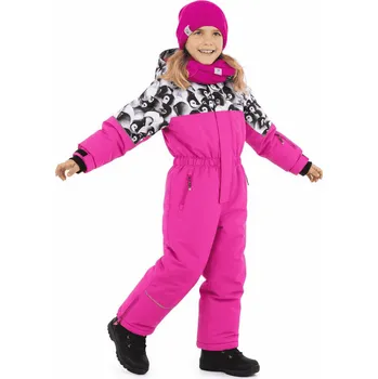 dívčí zimní kombinéza ECHT DÍVČÍ ZIMNÍ KOMBINÉZA RŮŽOVÁ DO SNĚHU BF Růžová 98