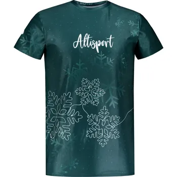 Pánské vánoční triko premium ALTISPORT VOJ/ALMVN8TR06 ZELENÁ 4XL