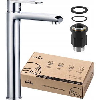 Vodovodní baterie Stojánková umyvadlová baterie Invena Siros, stříbrná