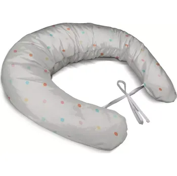 Polštář Sablio Těhotenský polštář Barevné tečky na béžové