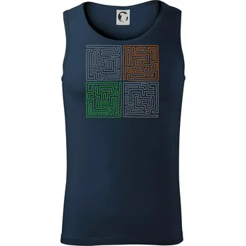 Můj svět - bludiště - Tílko pánské Core - 2XL ( Námořní modrá (velmi tmavá - téměř černá) )