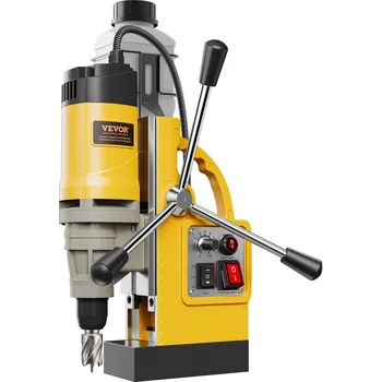 Vrtačka Vevor Magnetická vrtačka na kov 1400W, průměr 2 in, 2878 lbf, 6 vrtáků