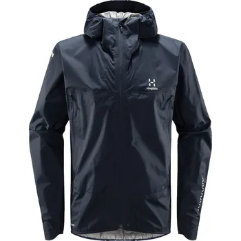 Cyklistická bunda Pánská sbalitelná bunda Haglöfs L.I.M GTX - tmavě modrá Velikost: S