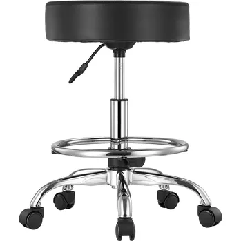 Vevor Otočná židle na kolečkách, výškově nastavitelná, nosnost 450 LBS