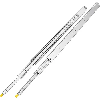 Nábytkové kování Vevor Pár plnovýsuvných kolejnic 18–60 in, 500 lbs, zámek, kuličkové, boční