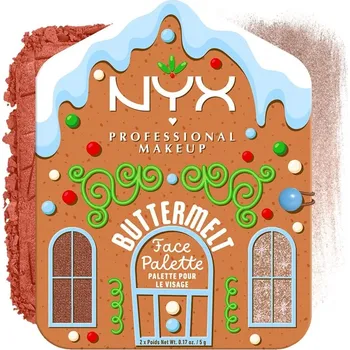 Přípravek na tvář NYX Professional Makeup - Buttermelt Face Palette Paletky a sady unisex