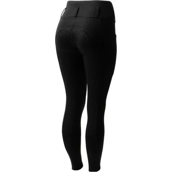 Jezdecké kalhoty Dámské zimní legíny Horze Greta, 36 - Černá