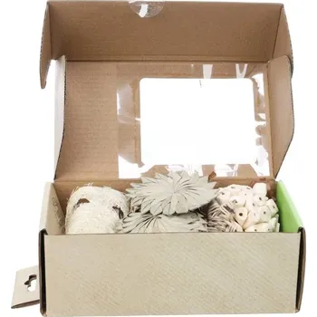 Hračka pro psa Hračka pro hlodavce FLAMINGO - Flopsy plněná krabička hračkami (20ks)