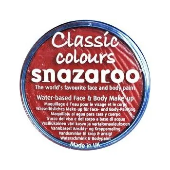 Speciální výtvarná barva Snazaroo barva na obličej 18 ml. - Červená, Bright Red