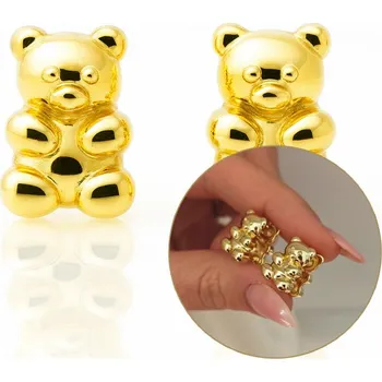 Náušnice Flamenco Mystique Náušnice z nerezové oceli pokovené 14k zlatem, anglické zapínání KST3464