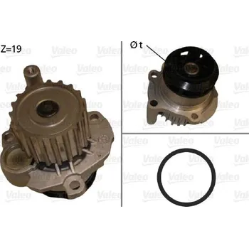 Chladič motoru Vodní čerpadlo, chlazení motoru VALEO 506874