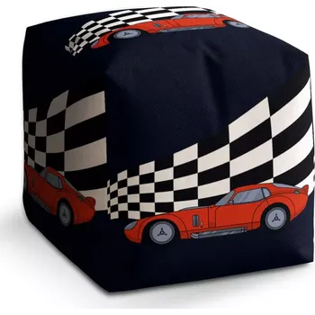 Taburet Sablio Taburet Cube Závodní auto: 40x40x40 cm