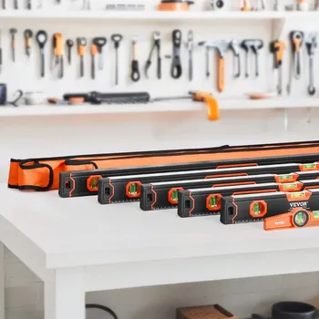 Vodováha Vevor Sada torpédových vodováh 78/48/32/24/16/10 inch, libely 45/90/180°