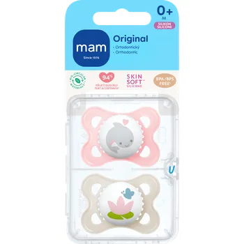 dudlíky mam dudlík Original 0+m růžový/šedý
