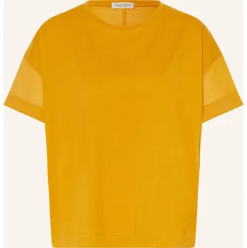 Marc O'polo Dámské Tričko Ze Směsi Materiálů, tmavě žlutá, 36