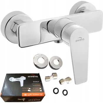 Vodovodní baterie Sprchová baterie Invena Dokos, stříbrná