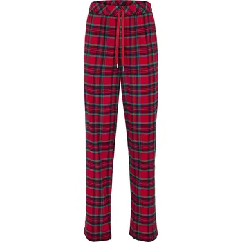 Dámské kalhoty 711407 - Tchibo - Pohodlné flanelové kalhoty - pro ženy - vel. 40 - barva: červená/kostkovaný