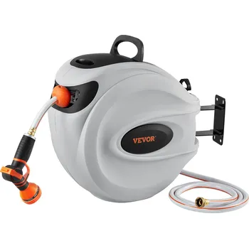 Zavlažování Vevor Navíječ zahradní hadice 1/2"×131.23 ft, 9 režimů, 180° otočný držák