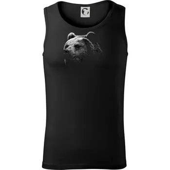 Medvěd fotka - Tílko pánské Core - XL ( Černá )