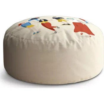 Taburet Sablio Taburet Circle Seriál přátelé FRIENDS Postavy: 38x48 cm