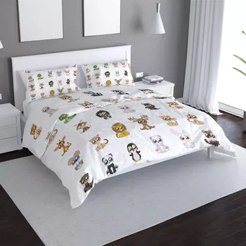 Povlečení Sablio Povlečení Zvířátka 4 - 140x200 / 90x70