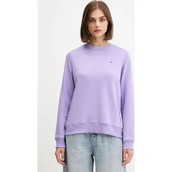 Dámská mikina Mikina Tommy Jeans DW0DW19959 fialová 04X, vel. XL