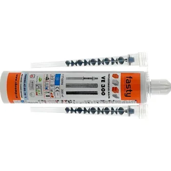 Průmyslové lepidlo FASTY VE 300 ml chemická malta vinylesterová ETA 1, bez styrenu, vč.2 míchadel