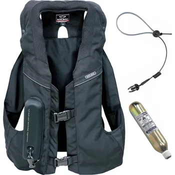 Motocyklový chránič hrudi a pátěře Airbagová vesta HIT-AIR MLV 2 Black Large (XL-3XL)