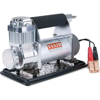 Kompresor VIAIR vzduchový kompresor 400P-A, max. tlak 10,34 bar (150 PSI) / 74 litrů/min, Chrome