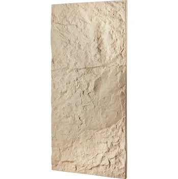 Obklad Vevor Nástěnné 3d panely pu imitace kamene 4 ks 48×24 in 32 sq.ft žluté