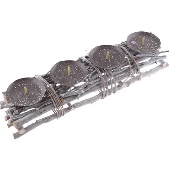 Vánoční svícen Canea Adventní svícen 40cm, bělený