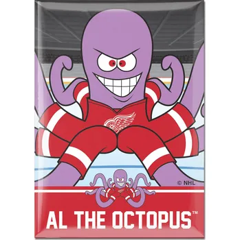 Dekorativní magnet Wincraft Magnet Detroit Red Wings NHL Metal Magnet MASCOT