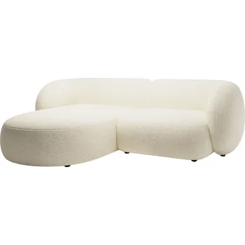 Pohovka Micadoni Světle béžová rohová pohovka Kate 255 cm, levá