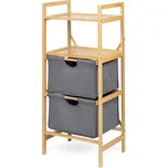 House 5 Bambusový regál BASKET URBAN šedý