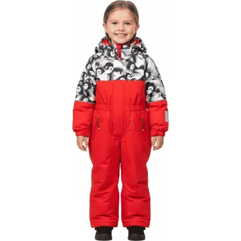 dívčí zimní kombinéza ZIMNÍ DĚTSKÁ KOMBINÉZA TUČŇÁCI BF Barva: Oranžová, Velikost: 110