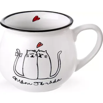 ORION Hrnek keramika KOČKY MÁM TĚ RÁDA 370 ml