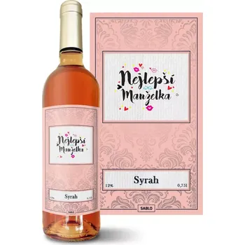 Víno Sablio Růžové víno Nejlepší manželka: 0,75 l