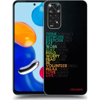 Pouzdro na mobilní telefon Picasee silikonový průhledný obal pro Xiaomi Redmi Note 11S 4G - Motto života