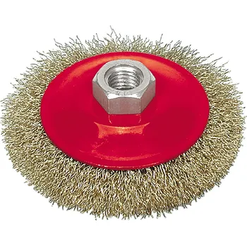 Brusný kartáč Kartáč drátěný boční 115 mm pomosazený drát