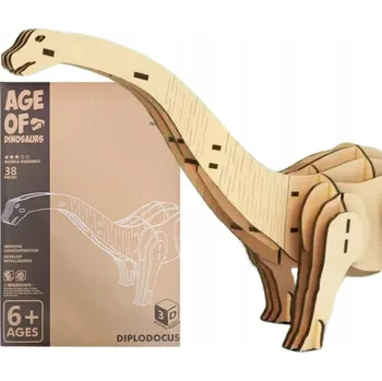 ostatní stavebnice Dřevěné 3D stavebnice, 38 dílů, 68004