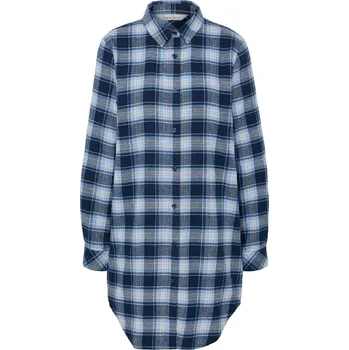 Dámská noční košile 711362 - Tchibo - Flanelová noční košile - pro ženy - vel. S 36/38 - barva: modrá