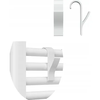 Věšák Háček bez vrtání Granitan bílý